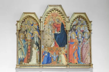 Couronnement de la Vierge et saints, fin du XIVe siècle