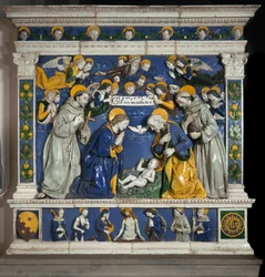 La Nativité avec saint François d