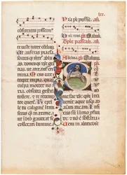 Le psalmiste dans la mer, initiale 