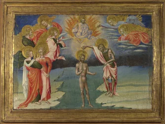 Le Baptême du Christ Panneau de prédelle, 1454