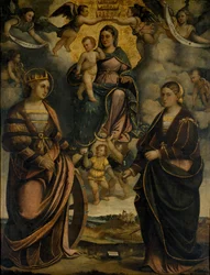 Madone et Enfant entre les saints Catherine et Apollonia, 1526