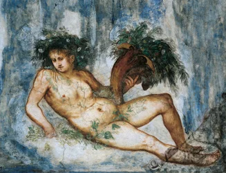 Allégorie du Printemps, détail des fresques de Girolamo Romanino (ca 1484-après 1559), commandées par Bernardo Clesio