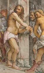 Avenue centrale, cinquième travée sud, Flagellation du Christ, Jérôme Romanino