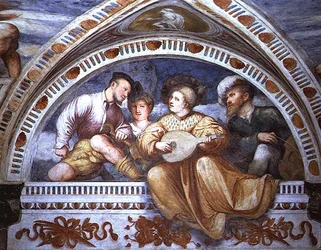 Le Concert : instruments à cordes, lunette