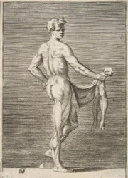 Homme écorché vu de dos, 1531-76