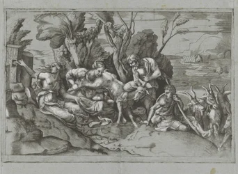 Jupiter nourri par la chèvre Amalthée
