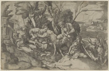 Jupiter nourri par la chèvre Amalthée