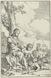 Sainte Famille avec le jeune Jean-Baptiste