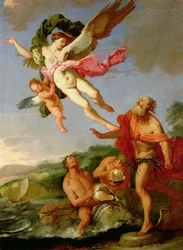 Neptune poursuivant Coronis, 1665-70