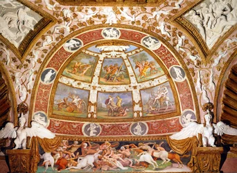 Chambre des Aigles, Palazzo del Te, Mantoue, Italie