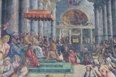 La Donation de Rome, détail