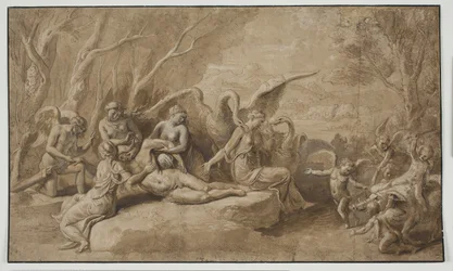 Vénus pleurant la mort d