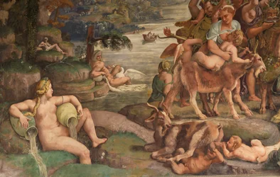 Noces de Cupidon et Psyché, (détail)