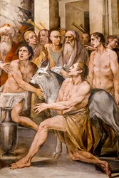 Numa Pompilius instituant le culte des Vestales (détail)