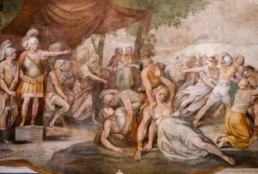 Enlèvement des Sabines (détail)