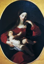 Madone avec enfant, par Giuseppe Bazzani (1690-1769)