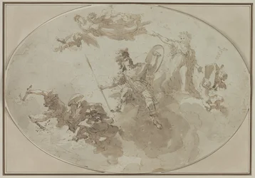 Étude de plafond : Allégorie de la paix et de la guerre