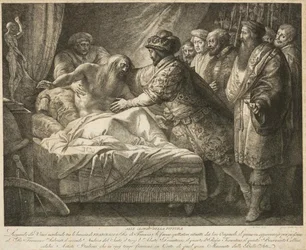 Allégorie de la peinture La mort de Léonard de Vinci, vers 1790