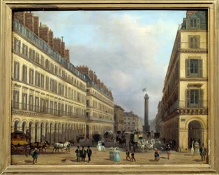 Rue Castiglione à Paris en 1829