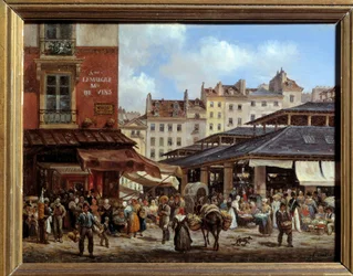Vue des Halles à Paris