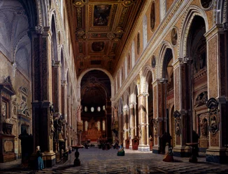 Intérieur de la cathédrale de Naples