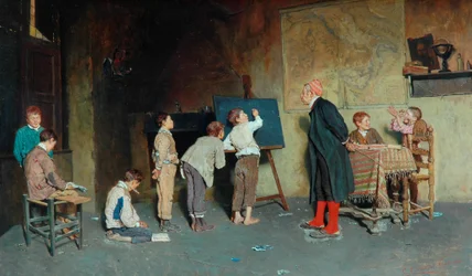 Une école de village italienne, 1888