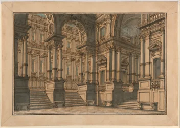 Décor de scène : Intérieur de palais