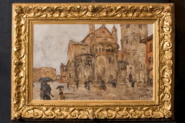 Piazza Grande sous la pluie