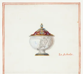 Bol couvert en agate