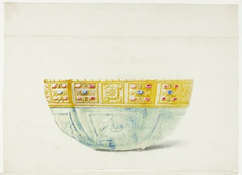 Coupe ornée de bijoux dans le Trésor de Saint-Marc, Venise