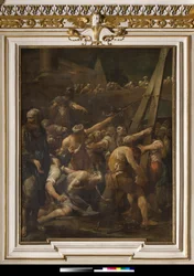 Saint André devant la croix de son martyre