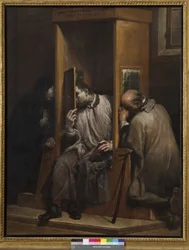 Saint Jean Népomucène entend la confession de la reine de Bohême, 1729-41