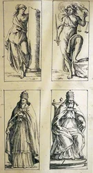 Cartes de tarot du XVIIe siècle par Giuseppe Maria Mitelli