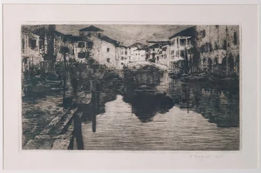 Le canal du marché aux poissons à Chioggia