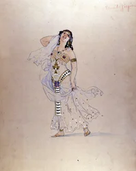 Costume de Salomé par Giuseppe Palanti pour le théâtre La Scala à Milan en 1912