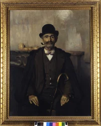 Giuseppe Giani, le médiateur (Portrait de Giuseppe Giani le médiateur). Peinture de Giovanni Pellizza da Volpedo