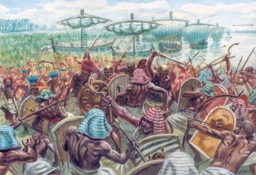 Égypte antique : la bataille du Delta fut une bataille navale entre l