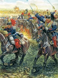 Guerre franco-allemande de 1870 : la charge des cuirassiers français à la bataille de Froeschwiller-Woerth le 6/08/1870