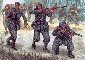 Seconde Guerre mondiale, Guerre italo-grecque : Soldats italiens