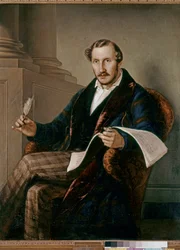 Portrait de Domenico Gaetano Maria Donizzetti (huile sur toile)