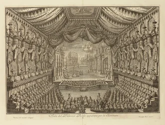 La Performance de La Serenata dans le Palais Royal de Naples