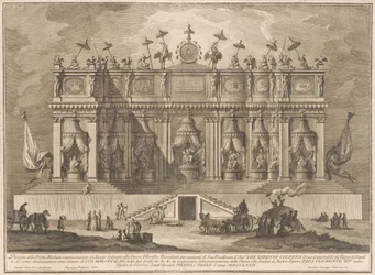 La Prima Macchina pour la Chinea de 1772 : Un bâtiment dédié à la philosophie chinoise