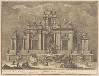 La Prima Macchina pour la Chinea de 1774 : Hercule et le Dragon dans le Jardin des Hespérides