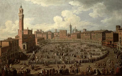 Le Palio, Piazza del Campo, Sienne