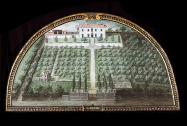 Vue de la Villa di Marignolle près de Florence, Italie