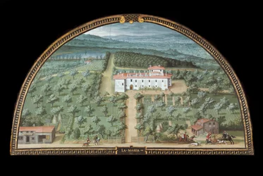 Vue de la Villa la Magia près de Pistoia, Italie