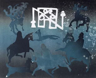 Scène de chasse picte I, 1995