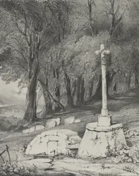 Croix sur la route de Clermont à Royal, 1831