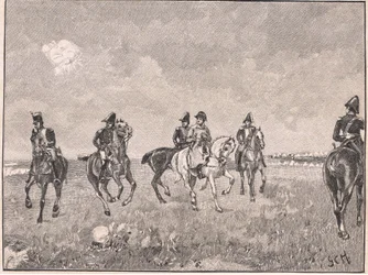 Napoléon et sa suite à Boulogne