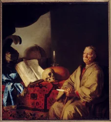 Le philosophe en méditation (Vanité)